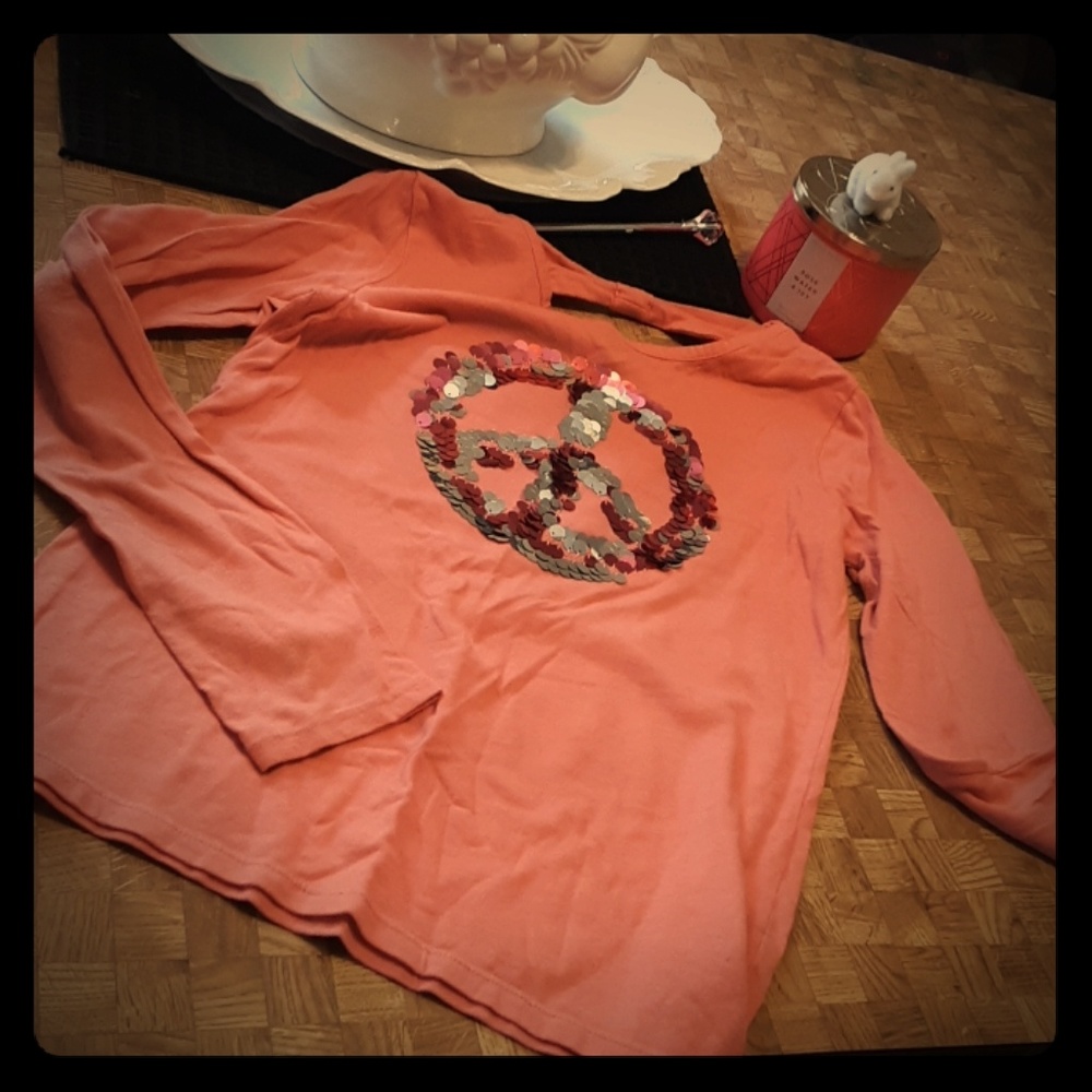 Girls long sleeve pink top